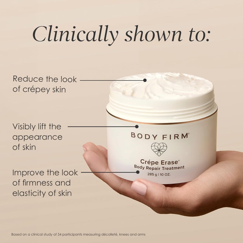 Body Firm Crepe Erase Body Repair Treatment, Anti Aging Firming Lotion with Collagen Peptides, Shea Butter, Vitamin E & Squalane, Cream For Women's Collagen Production, Citrus Scent, 10 Oz - Image 2